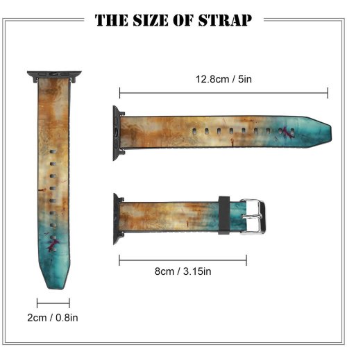 yanfind Watch Strap for Apple Watch Imagination Enchanted Inspirational Abstract  Magicalrealism Domain Experimental Plant Public Texture Compatible with iWatch Series 5 4 3 2 1