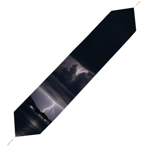 Yanfind Table Runner Sky Samui Tropical Exposure Nignt Thunderstorm Storm Outdoors Wallpapers Monsoon Creative Everyday Dining Wedding Party Holiday Home Decor