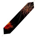 Yanfind Table Runner Light Fireworks Th Movember Trails Festival Midnight Fte Event Year's Eve Diwali white-style1 200*33cm Everyday Dining Wedding Party Holiday Home Decor