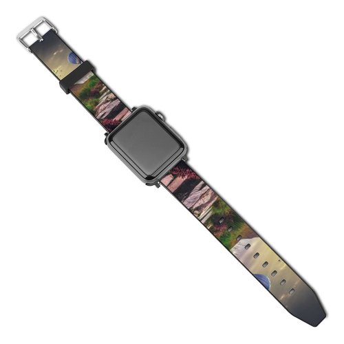 yanfind Watch Strap for Apple Watch Mirolim Mirsolixov Deer Hot  Balloons Sunrise Landscape Stone Staircase Compatible with iWatch Series 5 4 3 2 1