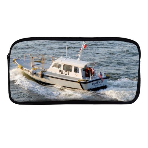 yanfind Pencil Case YHO Protector Vehicle Boating Lead Class Boat Watercraft Patrol Speedboat Coastal Transportation Waterway Zipper Pens Pouch Bag for Student Office School