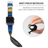 yanfind Watch Strap for Apple Watch Trey Ratcliff Trees Sky  Course Pond Reflection Landscape Compatible with iWatch Series 5 4 3 2 1