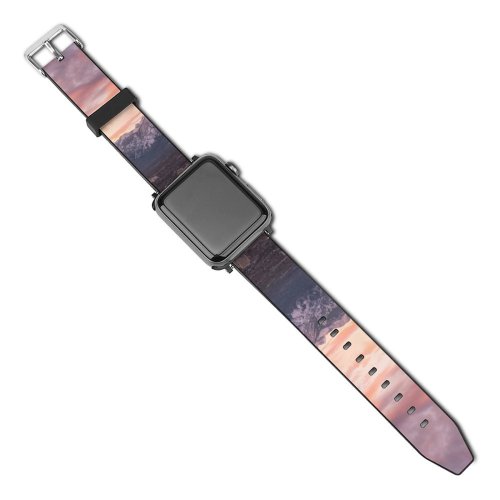yanfind Watch Strap for Apple Watch Landscape Peak Pictures PNG Outdoors Ut City Range Salt Sky Lake Compatible with iWatch Series 5 4 3 2 1