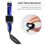 yanfind Watch Strap for Apple Watch Black Dark DJ Electronic Dark AMOLED Compatible with iWatch Series 5 4 3 2 1
