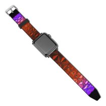 yanfind Watch Strap for Apple Watch Architecture Spaceship  Walt  Resort  Dome Purple Vibrant Geometrical Symmetrical Compatible with iWatch Series 5 4 3 2 1