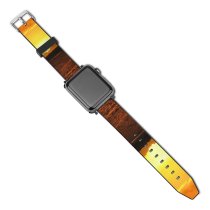 yanfind Watch Strap for Apple Watch Sunset Sky Clouds Gold Golden Landscape Horizon Afterglow Sunrise  Morning Evening Compatible with iWatch Series 5 4 3 2 1