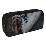 yanfind Pencil Case YHO Boat Rusty Chain Macro Rust Zipper Pens Pouch Bag for Student Office School