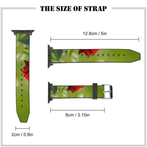 yanfind Watch Strap for Apple Watch Flower Rose Plant  Images Compatible with iWatch Series 5 4 3 2 1