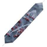 Yanfind Table Runner Blur Frozen Focus Tree Winter Season Depth Freeze Icy Field Snow Fruit Everyday Dining Wedding Party Holiday Home Decor