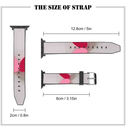 yanfind Watch Strap for Apple Watch Valentines Row Valentine's Craft Kids Simple Love Strand Valentine PNG Heart Compatible with iWatch Series 5 4 3 2 1