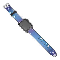 yanfind Watch Strap for Apple Watch Winter Design Ornament Snowflake Design Snowflake Winter Xmascomp Pedicel Snow Compatible with iWatch Series 5 4 3 2 1