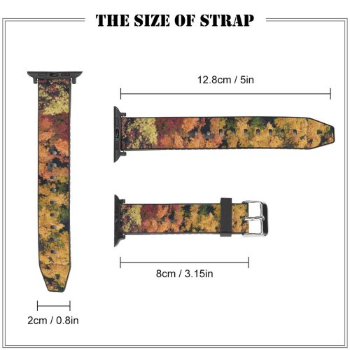 yanfind Watch Strap for Apple Watch Land Pictures Vegetation Outdoors Plant Maple Domain Tree Images Bush Public Compatible with iWatch Series 5 4 3 2 1