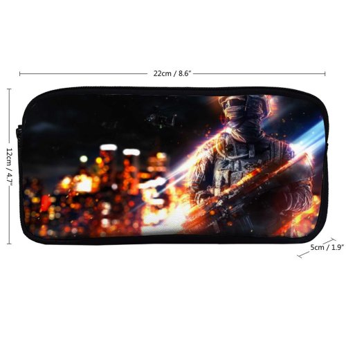 yanfind Pencil Case YHO XioxGraphix Games Battlefield Fan Art Concept Zipper Pens Pouch Bag for Student Office School