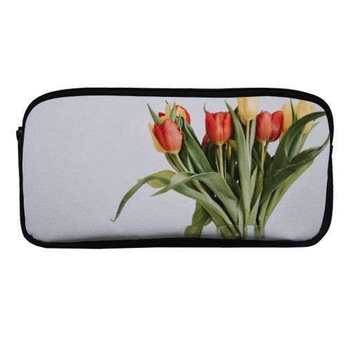yanfind Pencil Case YHO Images Arrangement Wallpapers Vase Plant Bouquet  Flower Tulip Tulips Petal Free Zipper Pens Pouch Bag for Student Office School