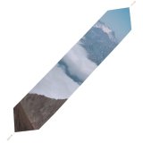 Yanfind Table Runner Landscape Peak Pyrénées High Slope Pictures Cloud Outdoors Snow Summit Pyrenees Everyday Dining Wedding Party Holiday Home Decor