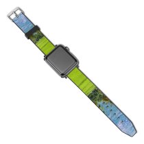 yanfind Watch Strap for Apple Watch Rural Countryside Plant Tent PNG Grassland India Outdoors Vegetation Art Kerala Compatible with iWatch Series 5 4 3 2 1