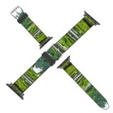 yanfind Watch Strap for Apple Watch Countryside Plant Domain Rice Pictures Grassland Outdoors Jungle Vegetation Birds Bali Compatible with iWatch Series 5 4 3 2 1