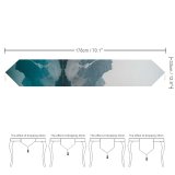 Yanfind Table Runner Scenery Lakes Range Glacier Lake Wildfire Reflections Mountain Snow Canada District Everyday Dining Wedding Party Holiday Home Decor