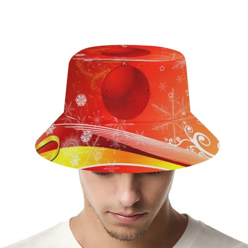 yanfind Adult Fisherman's Hat Winter Glossy Decorate Christmas Design Graphics Snow Fishing Fisherman Cap Travel Beach Sun protection