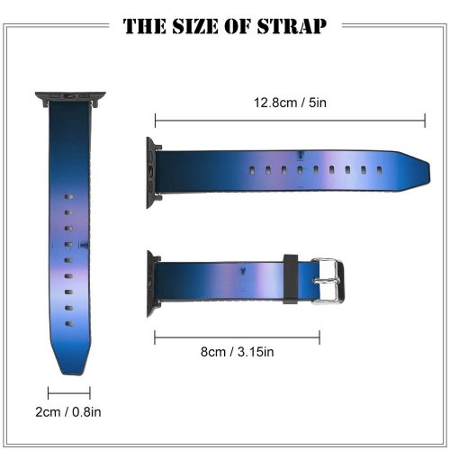 yanfind Watch Strap for Apple Watch William Warby Fishing Huts Venice Italy Reflections Calm Sunset Sea Sky Compatible with iWatch Series 5 4 3 2 1