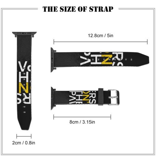 yanfind Watch Strap for Apple Watch Black Dark Quotes Gamer Quotes Dont Die Respawn Hardcore Dark Compatible with iWatch Series 5 4 3 2 1
