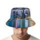 yanfind Adult Fisherman's Hat Romain Guy Singapore Cityscape Buildings Skyscrapers Reflection Night City Lights Colorful Fishing Fisherman Cap Travel Beach Sun protection