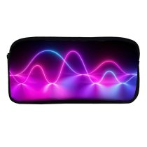 yanfind Pencil Case YHO Abstract Neon Light   Mediapad Zipper Pens Pouch Bag for Student Office School