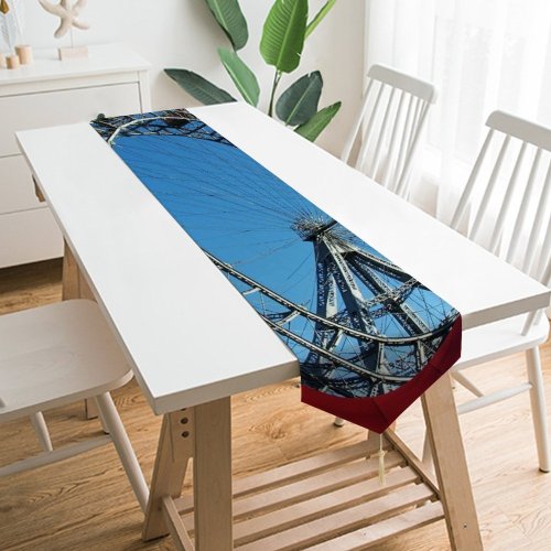 Yanfind Table Runner Wheel Ferris Sky Prater Wien Ride Tourist Recreation Austria Fun Wheel Amusement Everyday Dining Wedding Party Holiday Home Decor