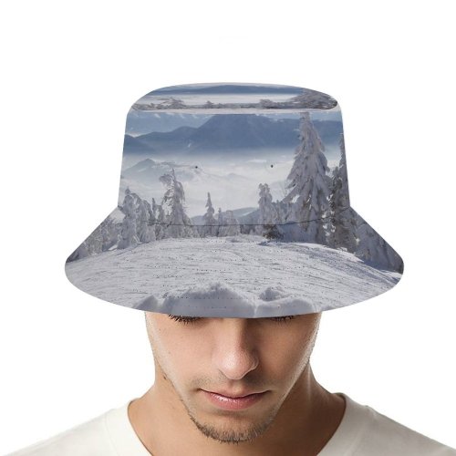 yanfind Adult Fisherman's Hat Winter Landforms Mountain Sky Range Ski Ice Mountainous Massif Snowboard Slovakia Winter Fishing Fisherman Cap Travel Beach Sun protection
