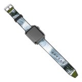 yanfind Watch Strap for Apple Watch Plants Waterfall Silk Resources Natural Landscape Watercourse  Vegetation Compatible with iWatch Series 5 4 3 2 1