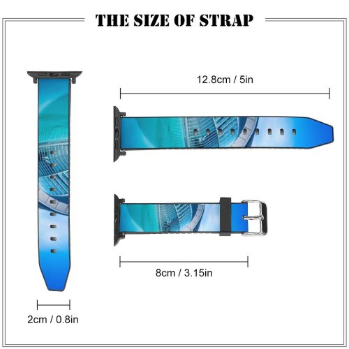 yanfind Watch Strap for Apple Watch William Warby City Sciences Valencia Spain Pool Hour Sky Evening Reflection Compatible with iWatch Series 5 4 3 2 1