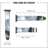 yanfind Watch Strap for Apple Watch Plants Waterfall Silk Resources Natural Landscape Watercourse  Vegetation Compatible with iWatch Series 5 4 3 2 1