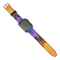 yanfind Watch Strap for Apple Watch Marek Piwnicki Herbal Plant Gradient RGB Light Colorful Multicolor Silhouette Vibrant Compatible with iWatch Series 5 4 3 2 1