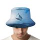 yanfind Adult Fisherman's Hat Comfreak Fantasy Landscape Balloons Sky Trees Mystic Sun Light Fishing Fisherman Cap Travel Beach Sun protection