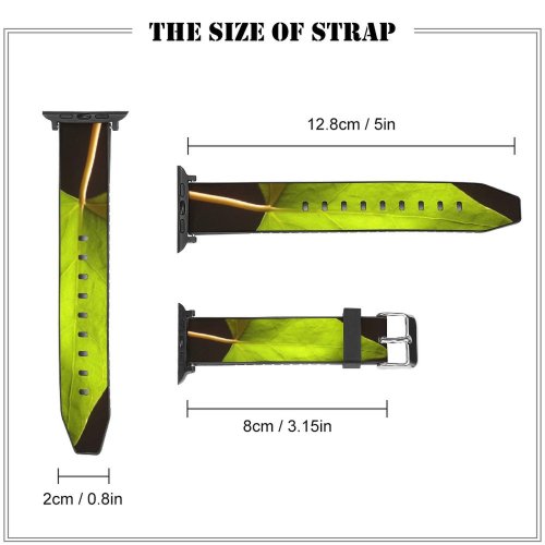yanfind Watch Strap for Apple Watch Texture Leaf Plant Veins Veined Nervure Flower Tree Plane Compatible with iWatch Series 5 4 3 2 1