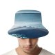 yanfind Adult Fisherman's Hat Grafixart Mountains Starry Sky Night Aerial Landscape Fishing Fisherman Cap Travel Beach Sun protection