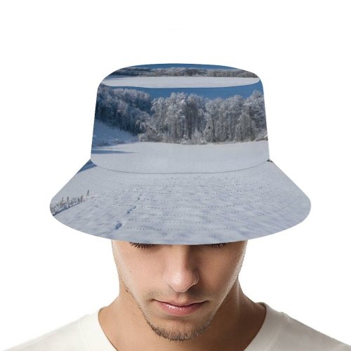 yanfind Adult Fisherman's Hat Winter Frozen Sky Cool Field Swiss Winter Natural Wilderness Landscape Mountain Sky Fishing Fisherman Cap Travel Beach Sun protection