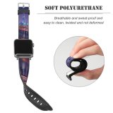 yanfind Watch Strap for Apple Watch Anek Suwannaphoom Lotte  Seoul Cityscape  Night City Lights Korea Compatible with iWatch Series 5 4 3 2 1