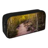 yanfind Pencil Case YHO Collins Aspen Trees Pathway Forest Rocks Trails Beautiful Zipper Pens Pouch Bag for Student Office School