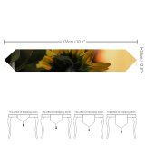 Yanfind Table Runner Blur Focus Beautiful Plant Delicate Depth Sunset Field Growth Sunflower Sunrise Blooming Everyday Dining Wedding Party Holiday Home Decor