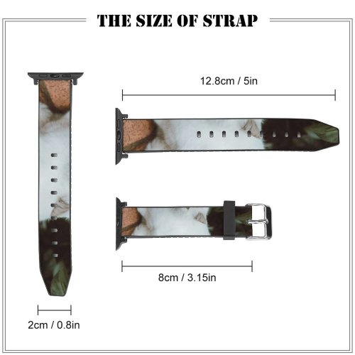 yanfind Watch Strap for Apple Watch Funny Curiosity Outdoors Sit Cute Cat  Portrait Staring Kitten Pet Fur Compatible with iWatch Series 5 4 3 2 1
