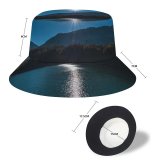 yanfind Adult Fisherman's Hat Olivier Miche Sunny Daytime Landscape Sun Rays River Mountains Fishing Fisherman Cap Travel Beach Sun protection