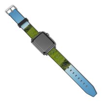 yanfind Watch Strap for Apple Watch Rural Countryside Plant Forest Pasture Farm Pictures Grassland Outdoors Tree Ranch Compatible with iWatch Series 5 4 3 2 1