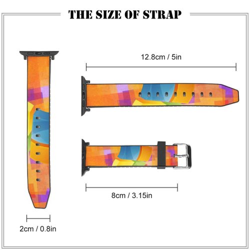 yanfind Watch Strap for Apple Watch Technology   XP Colorful Abstract Compatible with iWatch Series 5 4 3 2 1
