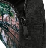 yanfind Pencil Case YHO Boats Amsterdam River Tourism City Canal Iconic Buildings Architecture Town Zipper Pens Pouch Bag for Student Office School