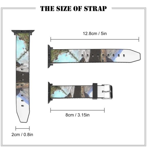 yanfind Watch Strap for Apple Watch Scenery Slope  Free Himalaya River Canyon Outdoors Wallpapers Valley Images Compatible with iWatch Series 5 4 3 2 1