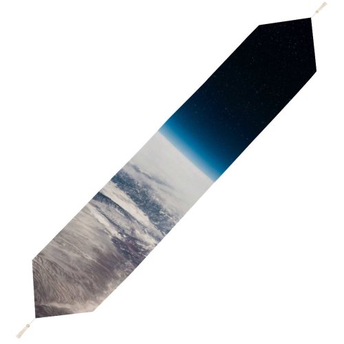 Yanfind Table Runner Daniel Olah Earth Horizon Above Clouds Starry Sky Polar Regions Everyday Dining Wedding Party Holiday Home Decor