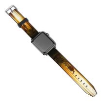 yanfind Watch Strap for Apple Watch Johannes Plenio Silhouette Sunset Forest Woods Compatible with iWatch Series 5 4 3 2 1