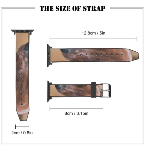 yanfind Watch Strap for Apple Watch Dog Pet Wallpapers Free Pictures Wood Hound Grey Images Snout Beagle Compatible with iWatch Series 5 4 3 2 1
