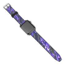yanfind Watch Strap for Apple Watch Agapanthus Peak Sunlight Doddabetta Plant Flax Crocus Plants Violet India Outdoors Compatible with iWatch Series 5 4 3 2 1